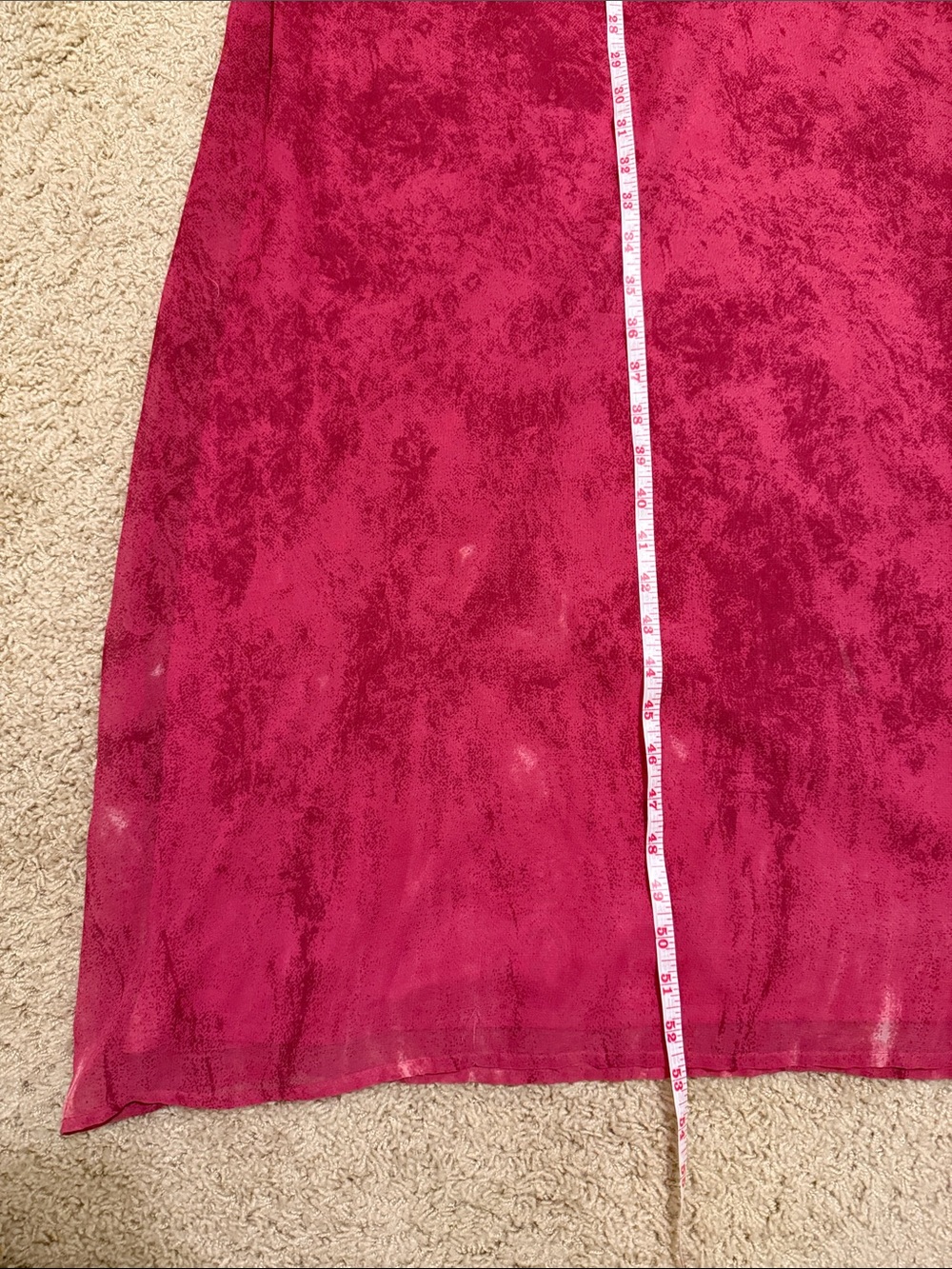 MAXI DRESS Urban Outfitters CHIFFON Fuchsia Pink Berry Staring At Stars // Small - Picture 9 of 9